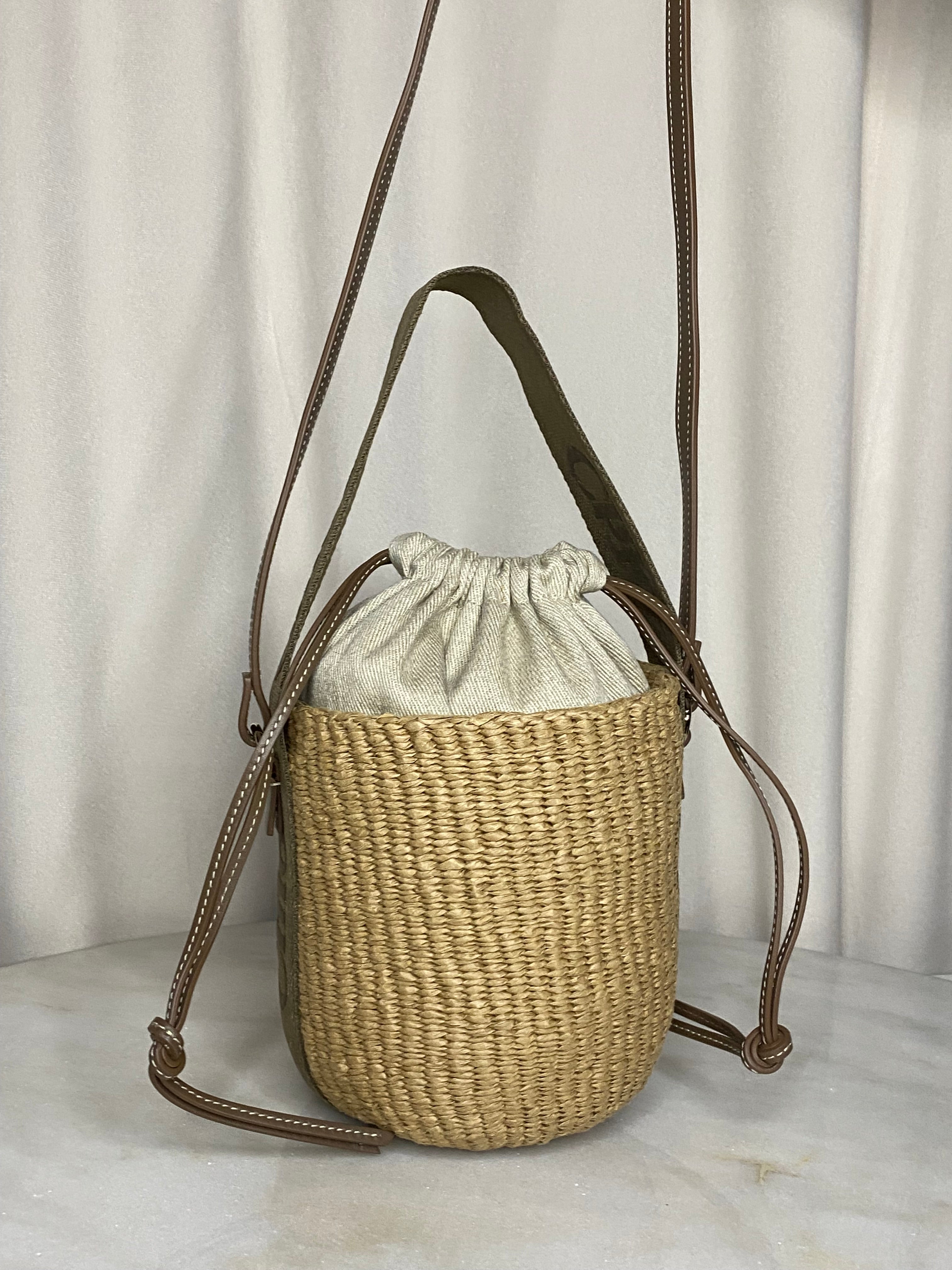 Chloe Bicolor Woody Small Shoulder Bag
