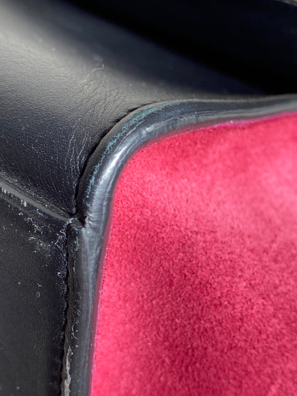 Celine Tricolor Trapeze Top Handle Bag