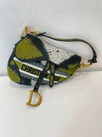 Christian Dior Green Saddle Medium Shoulder Bag