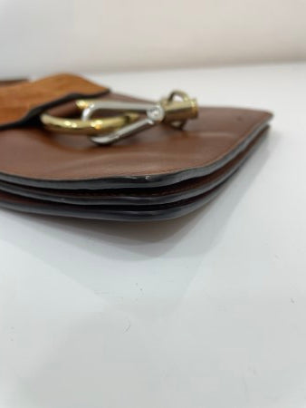 Chloe Brown Faye Bracelet Mini Bag