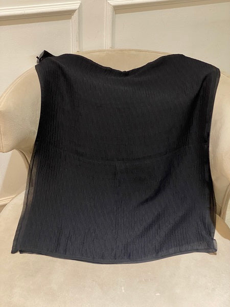 Fendi Black Rectangular Scarf