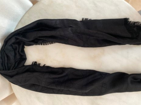 Christian Dior Black Scarf