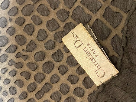 Christian Dior Black Rectangular Scarf