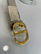 Christian Dior Bicolor Reversible Belt
