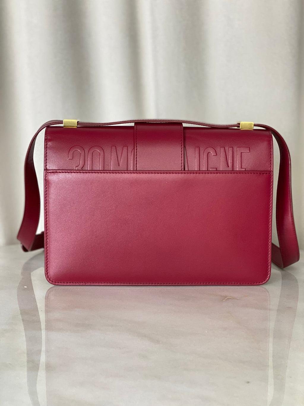 Christian Dior Red Montaigne Flap Crossbody Bag
