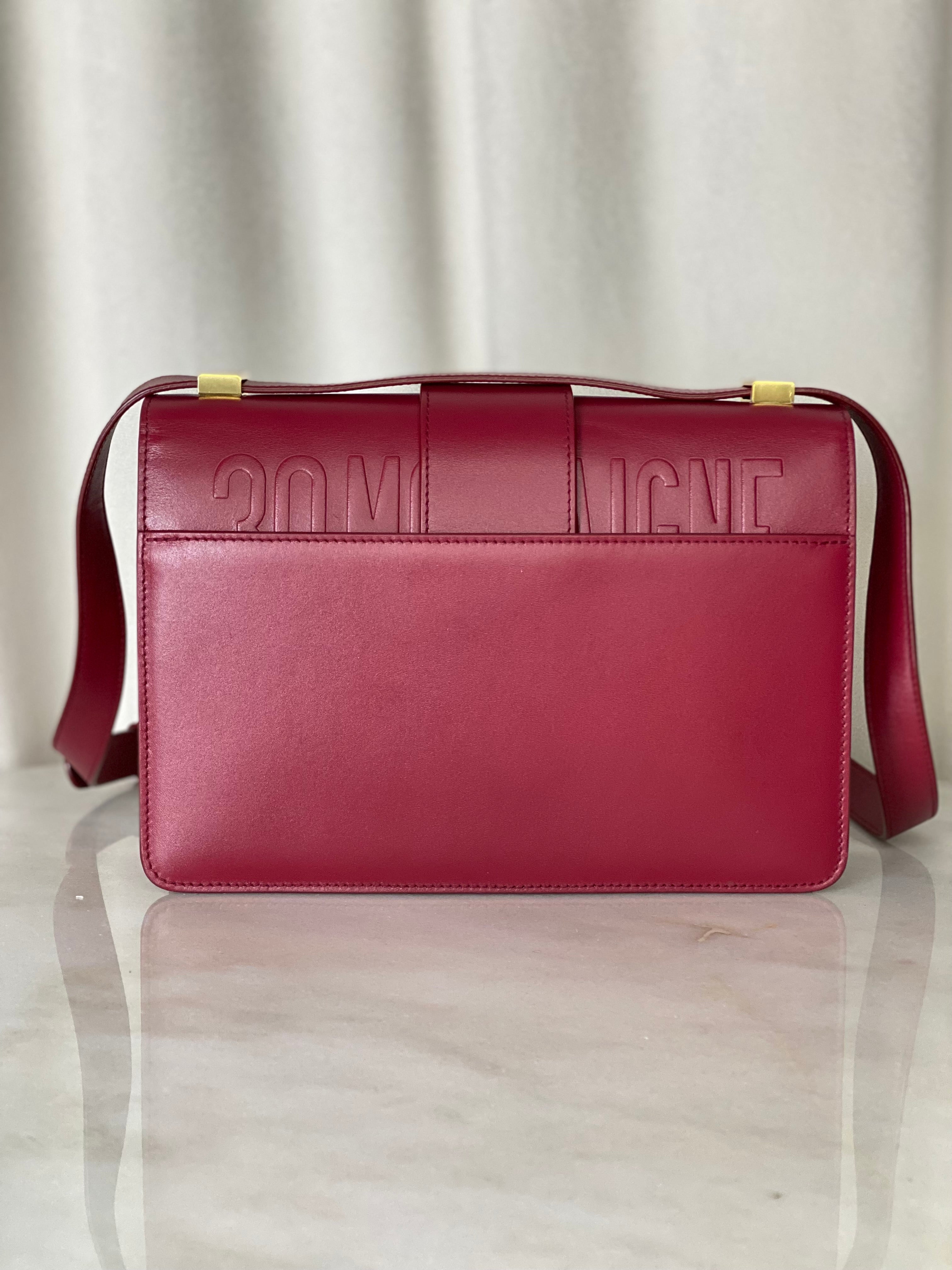 Christian Dior Red Montaigne Flap Crossbody Bag