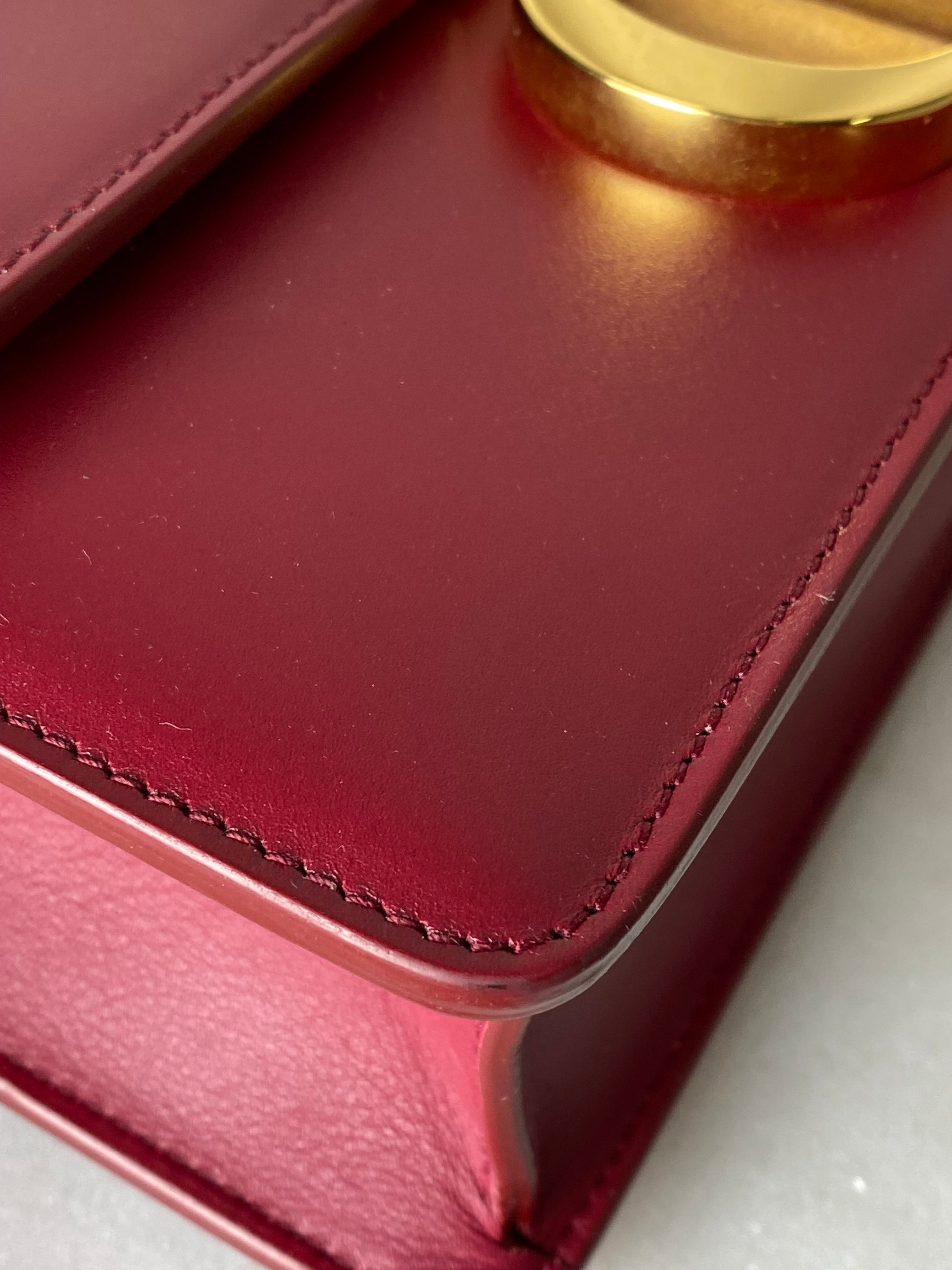 Christian Dior Red Montaigne Flap Crossbody Bag