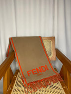 Fendi Bicolor FF Wool Scarf