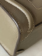 Celine Dark Beige Luggage Nano Tote Bag