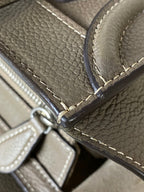 Celine Dark Beige Luggage Nano Tote Bag