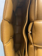 Bottega Veneta Camel Padded Cassette Crossbody Bag