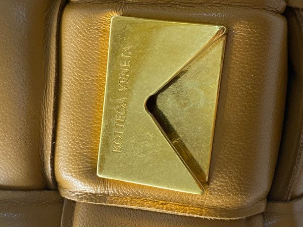 Bottega Veneta Camel Padded Cassette Crossbody Bag