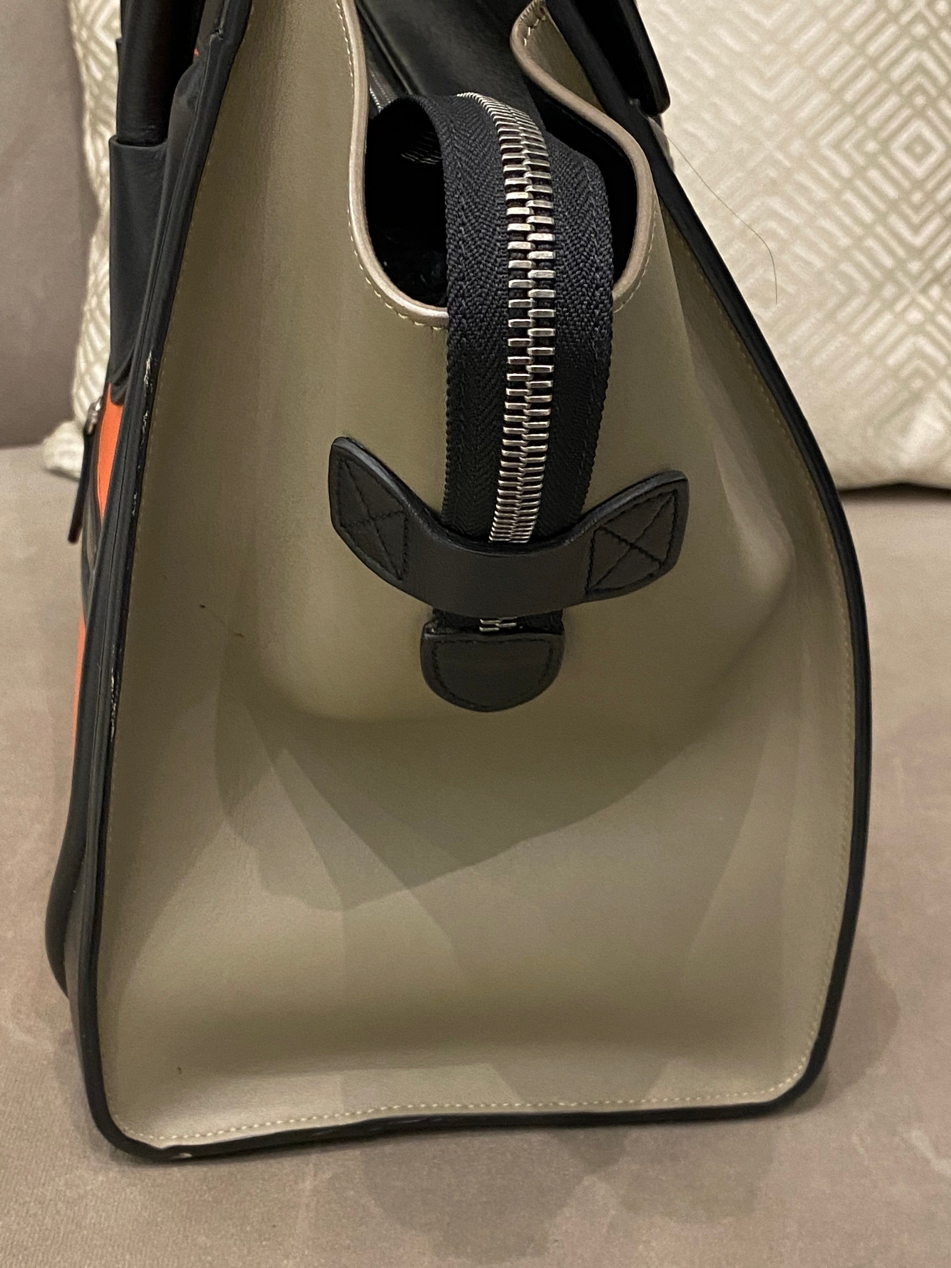 Celine Tricolor Luggage Mini Bag