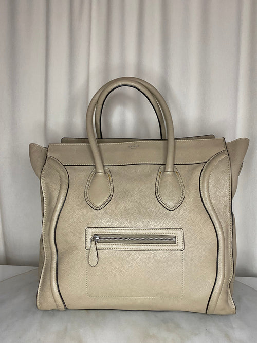 Celine Beige Medium Luggage Bag