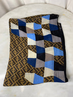 Fendi Multicolor FF Long Silk Scarf