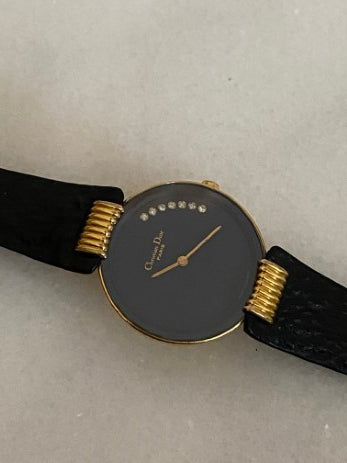 Christian Dior Gold 7 Diamond Watch