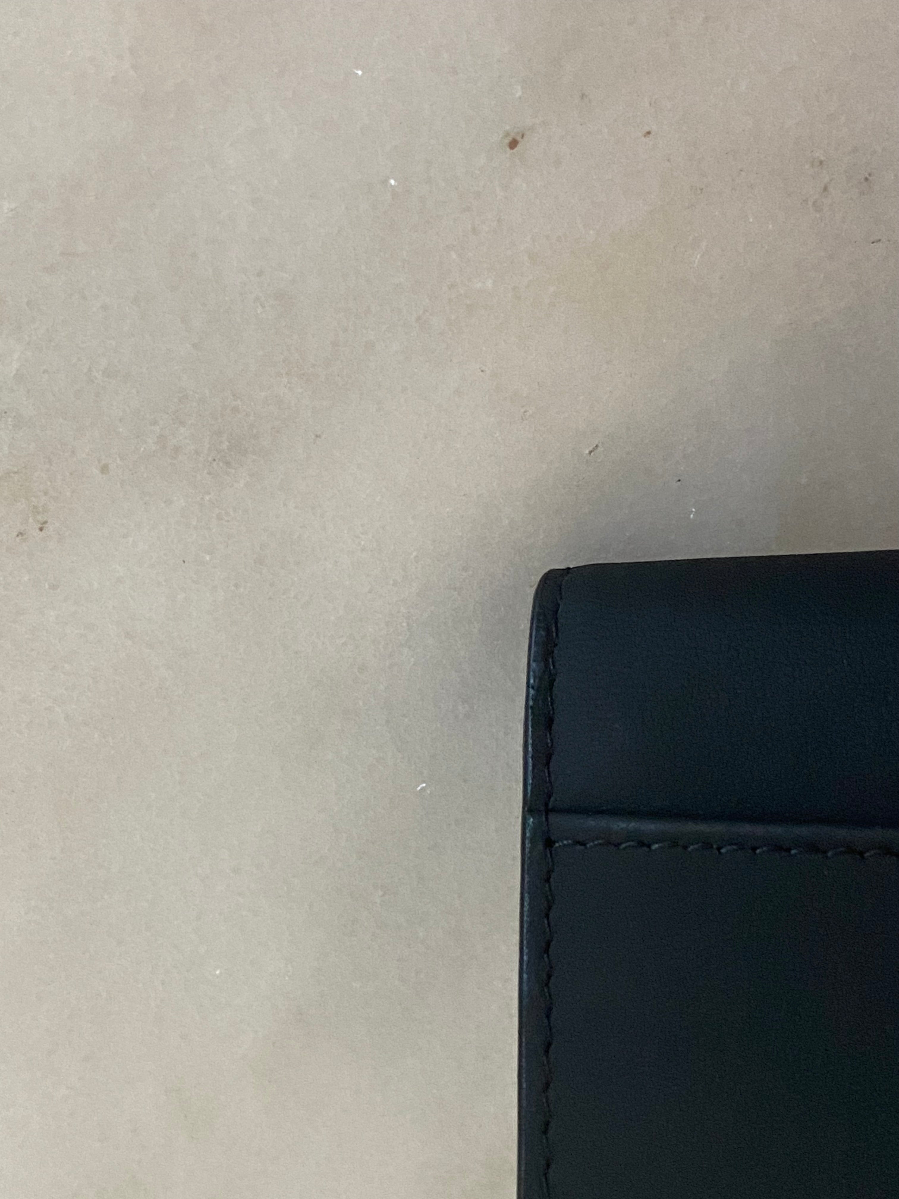 Christian Dior Black Saddle Card Holder