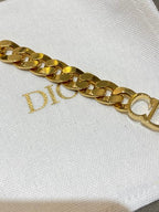 Christian Dior Gold CD Bracelet