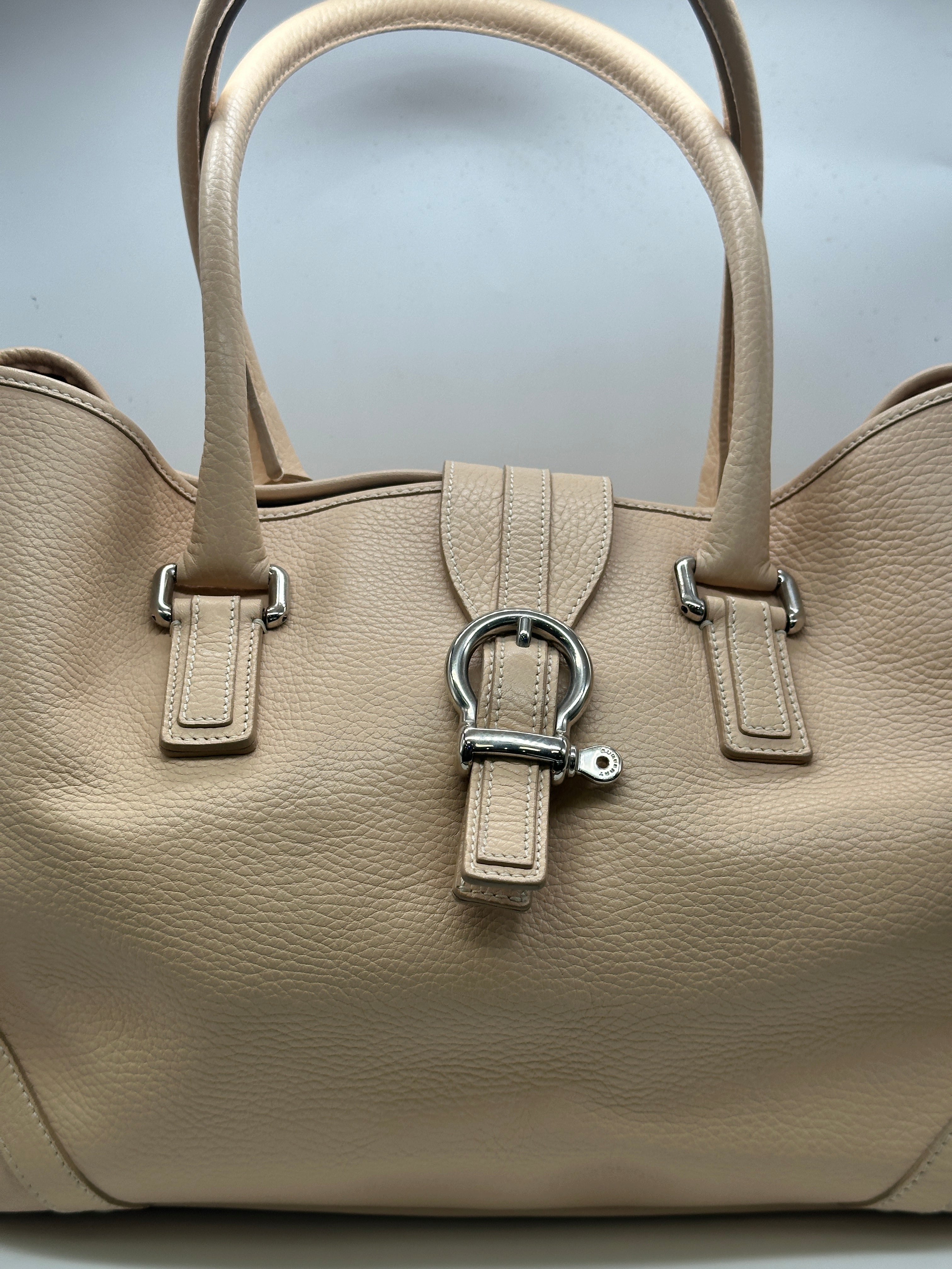 Burberry Handbag Cream Leather