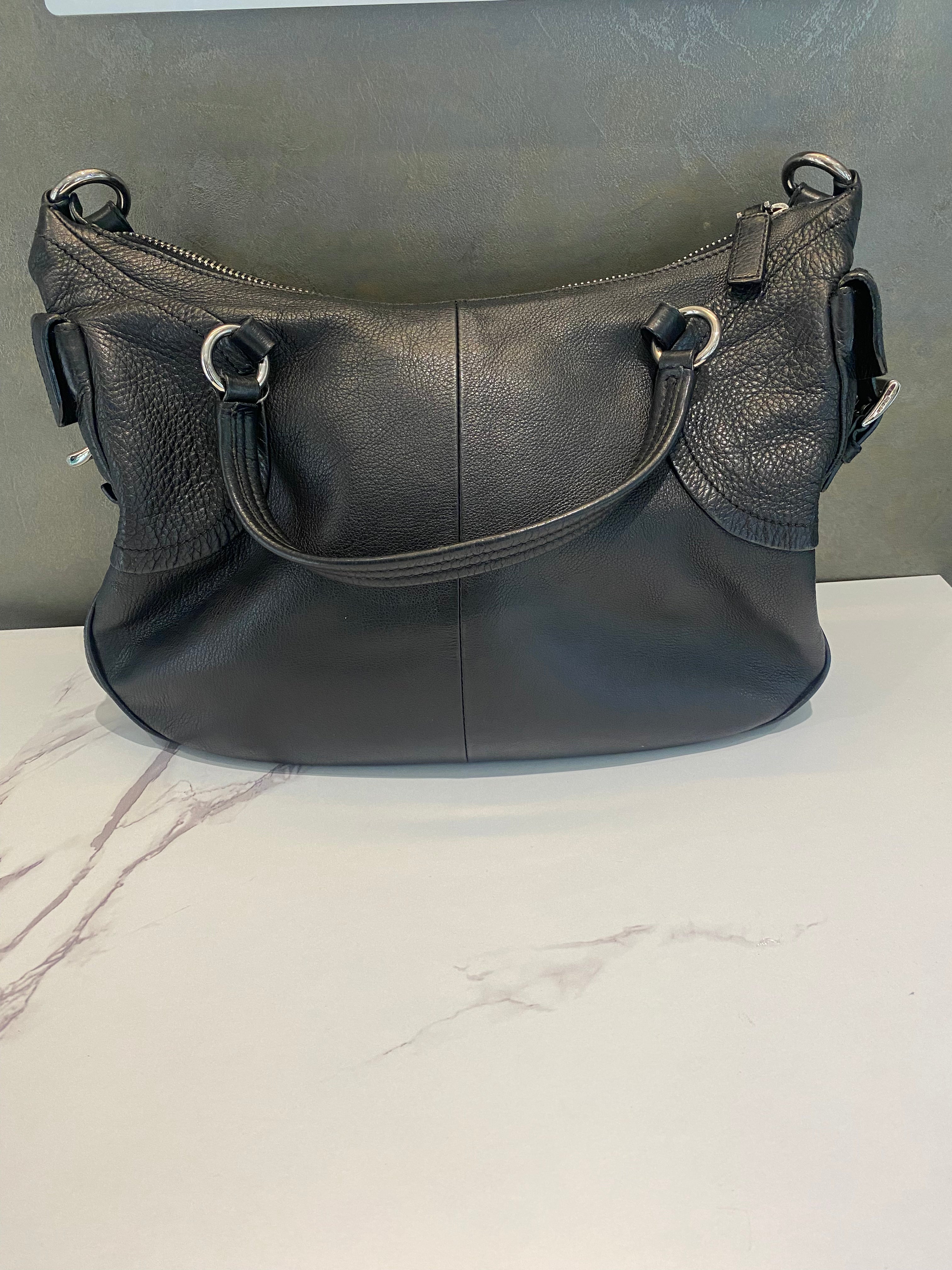 Prada Black Leather Shoulder Bag