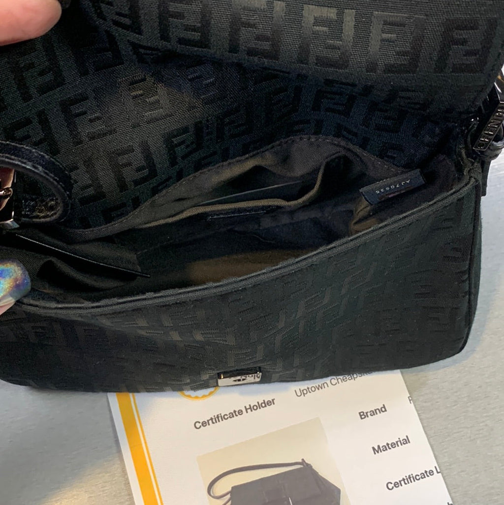 Fendi Zucchino Mini Mama Baguette Bag