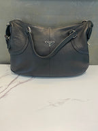 Prada Black Leather Shoulder Bag