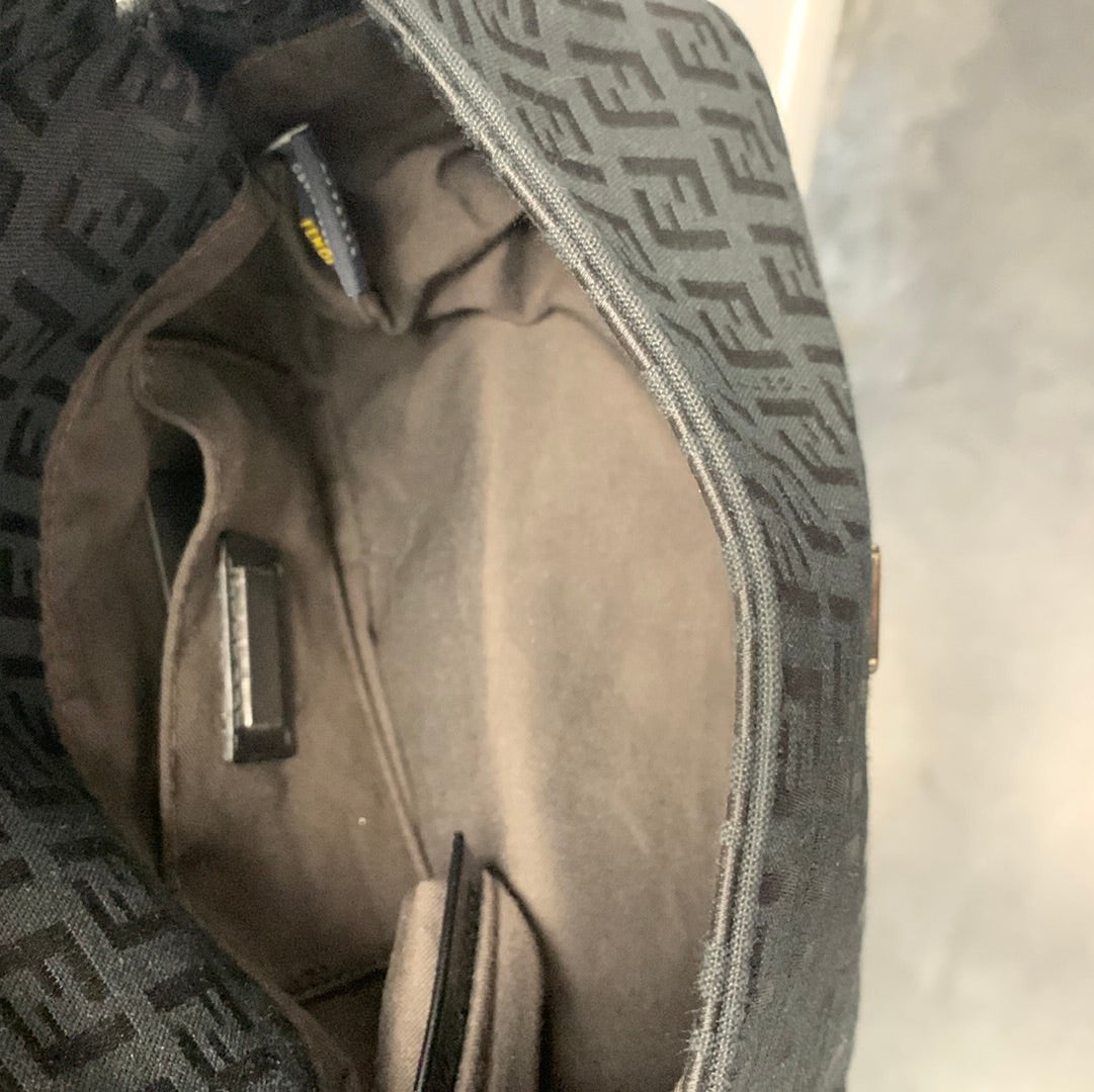 Fendi Zucchino Mini Mama Baguette Bag