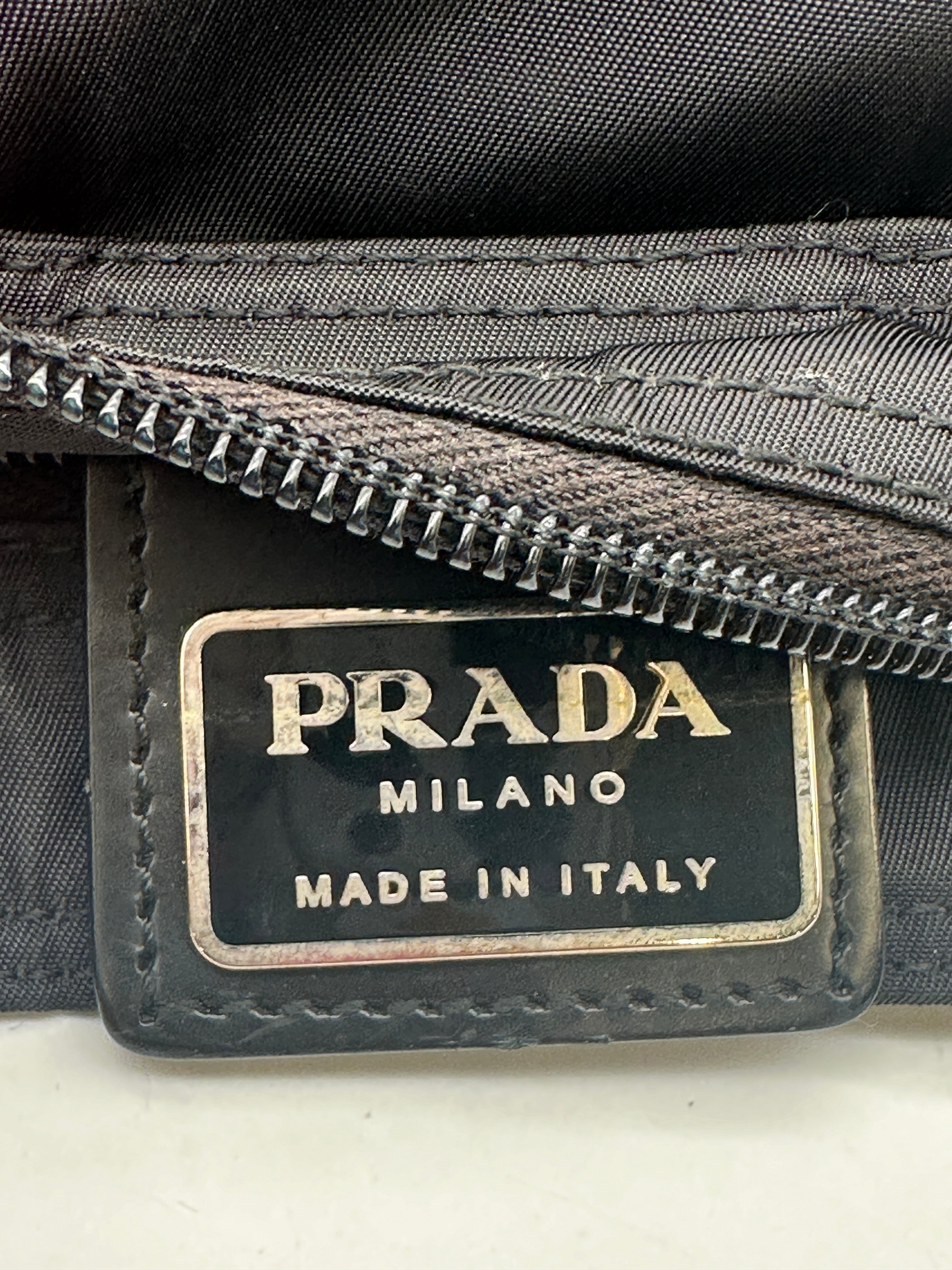 Prada Tessuto Nylon Crossbody Bag Black