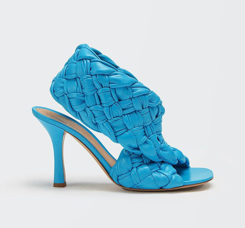 Bottega Veneta Intrecciato Board Heeled Sandals