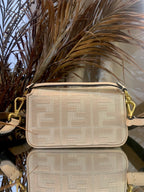 FENDI Baguette Canvas FF Mini Bag