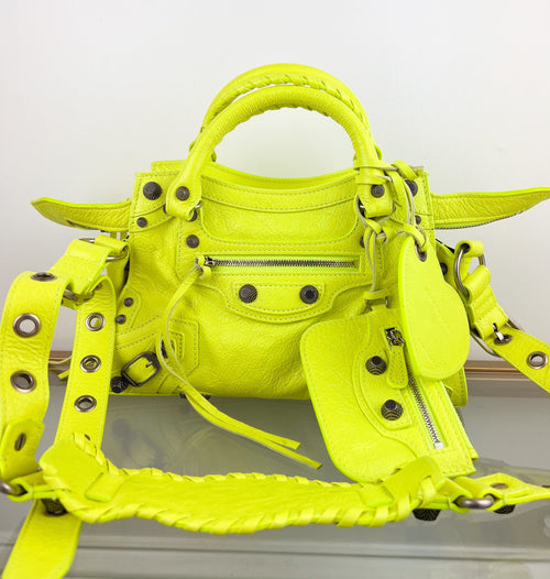 Balenciaga Neo Cagole XS Lambskin Satchel Bag