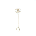 Chanel One Side CC Logo Dropping Earring