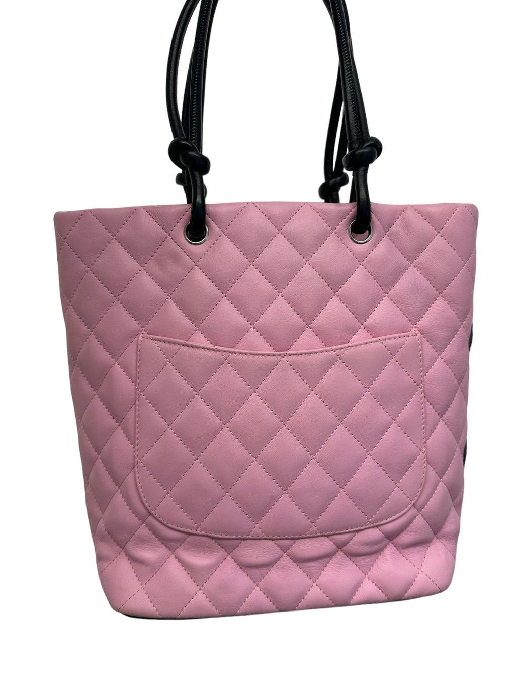 Chanel Pink Lambskin Small Ligne Cambon Bucket Bag