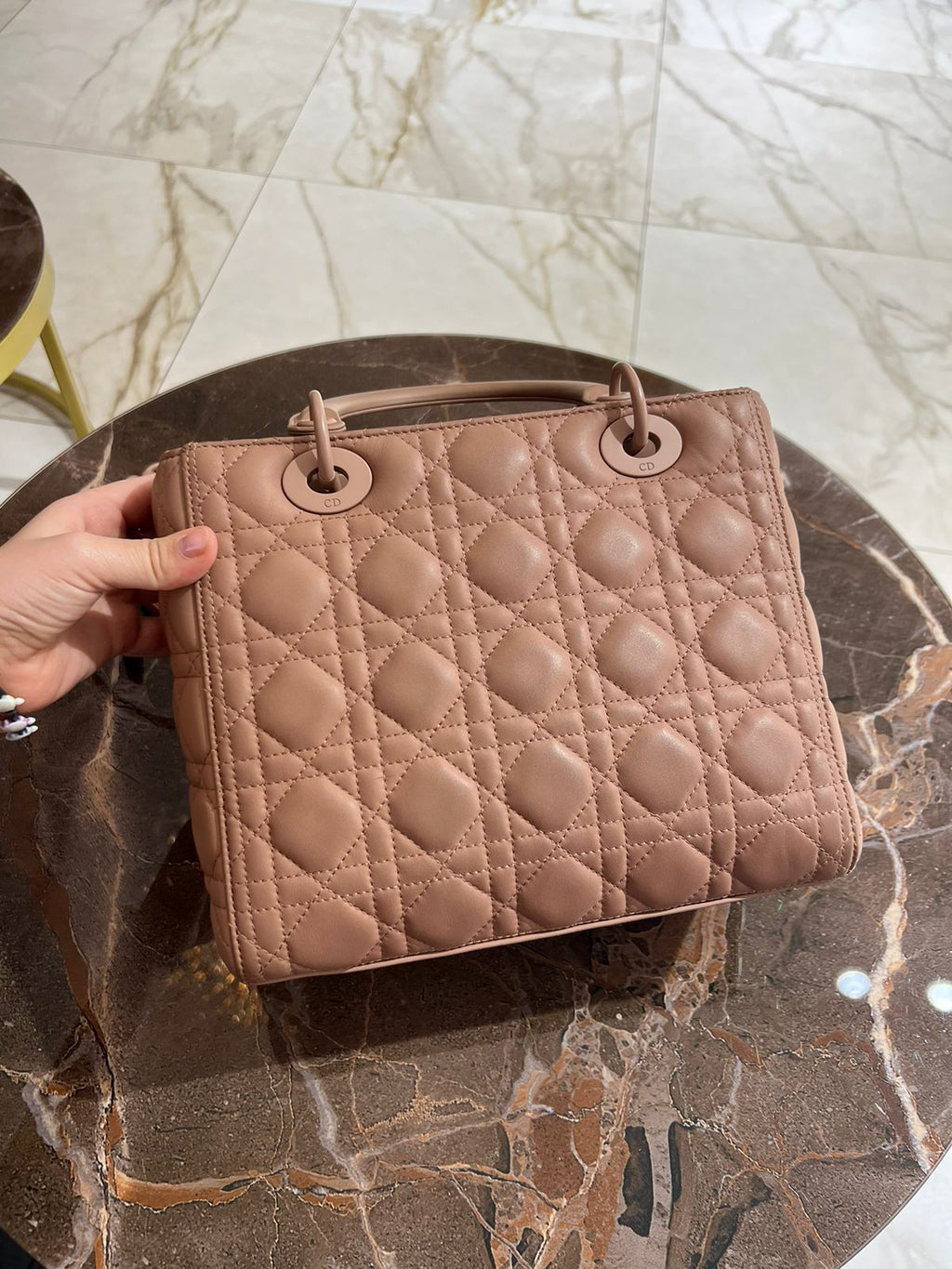 Lady Dior Medium Ultra Matte Pink