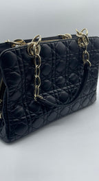 Christian Dior Cannage Shopping Tote Bag