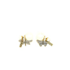 Dior Dragonfly/ butterfly Pearl earrings