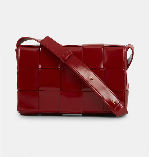 Bottega Veneta Intreccio brushed leather crossbody Cassette Bag