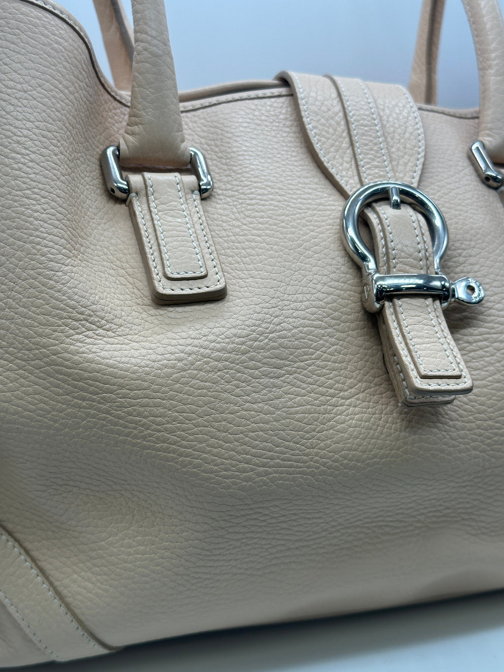 Burberry Handbag Cream Leather