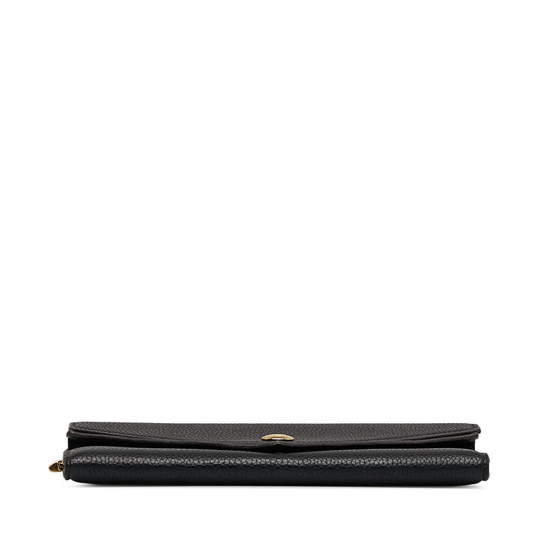 Louis Vuitton Monogram Double V Long Wallet M64319 Black Brown PVC Leather in New Condition