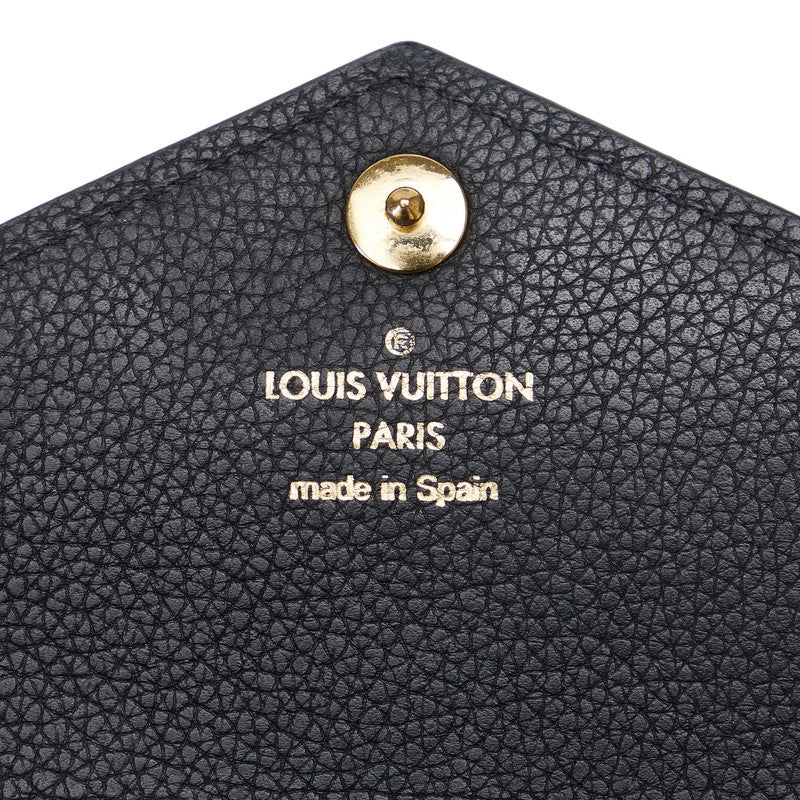 Louis Vuitton Monogram Double V Long Wallet M64319 Black Brown PVC Leather in New Condition