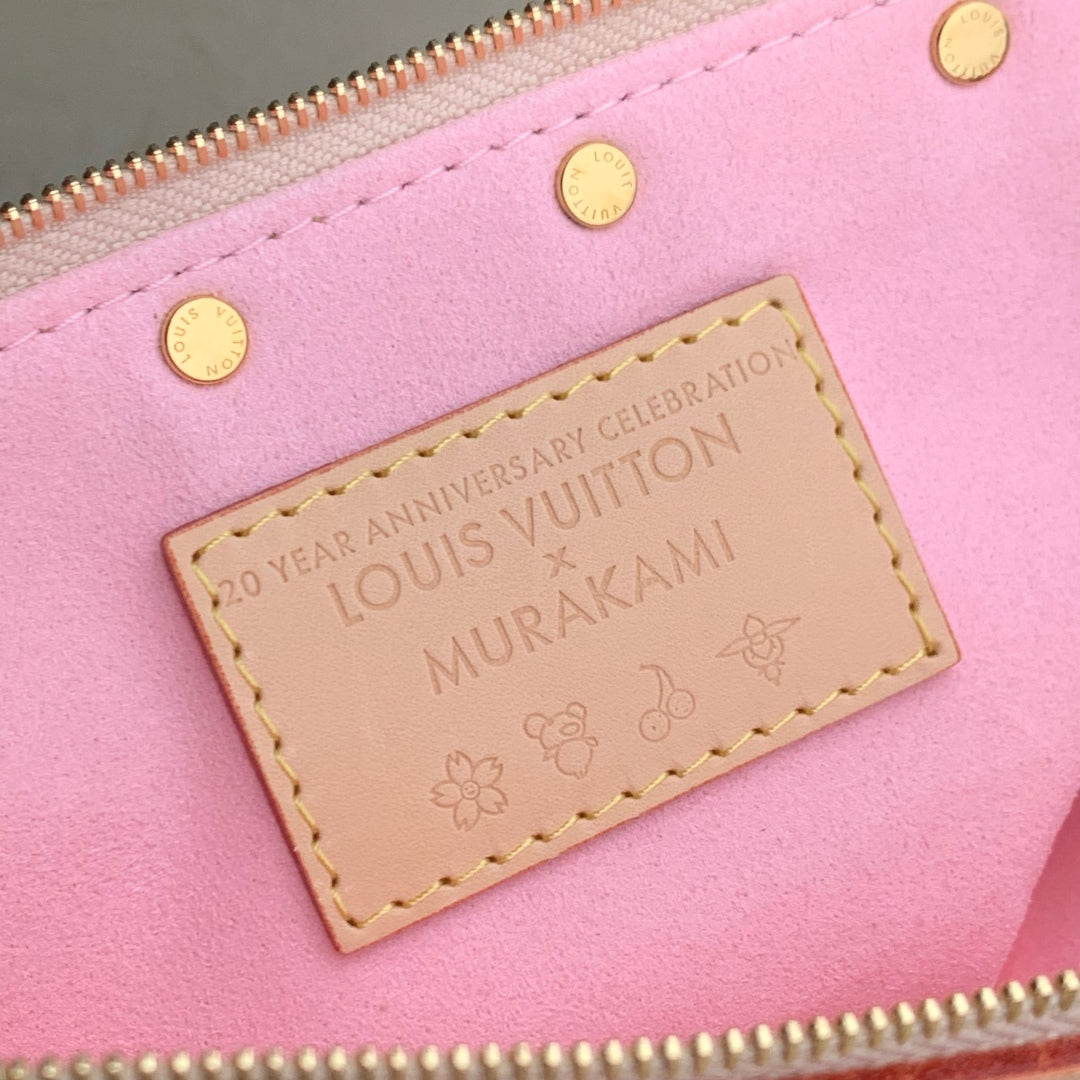 Louis Vuitton x TM Pochette Accessoires 22cm Sakura Brown Cherry Blossom Monogram Canvas