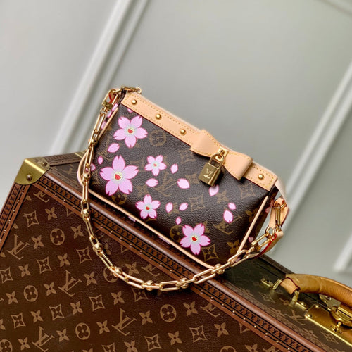 Louis Vuitton x TM Pochette Accessoires 22cm Sakura Brown Cherry Blossom Monogram Canvas