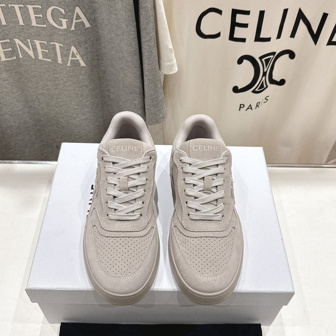 Celine CELINE 25C SNEAKERS GRAY SUEDE 236764