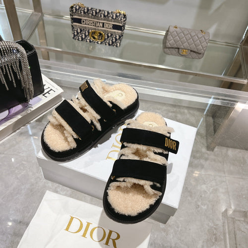DIOR  DIORact Slide 40mm In Black Suede 996360