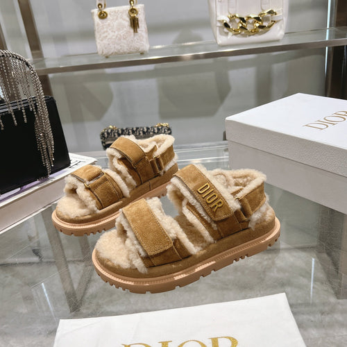 DIOR  DIORact Sandal 40mm In Caramel Suede 996363