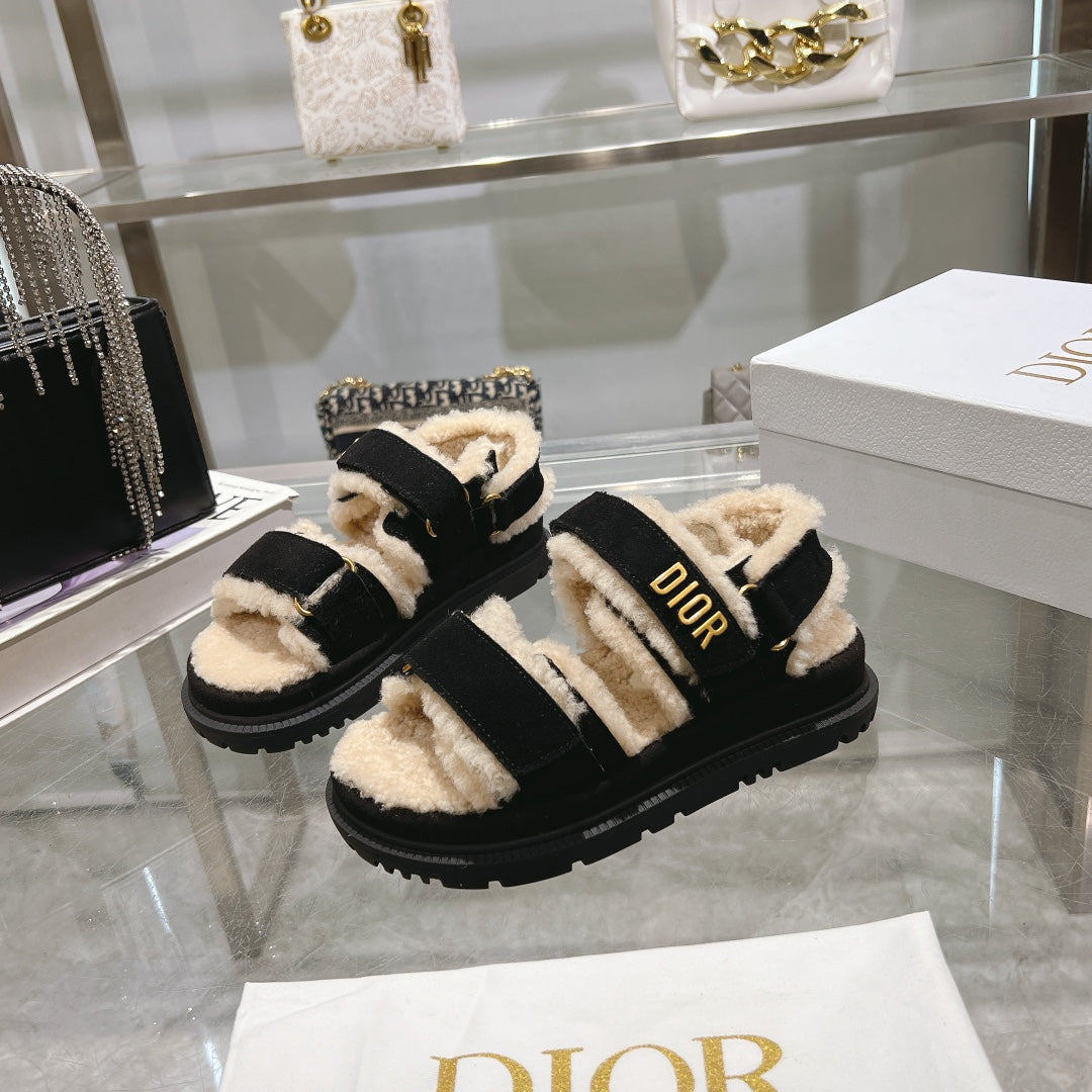 DIOR  DIORact Sandal 40mm In Black Suede 996365