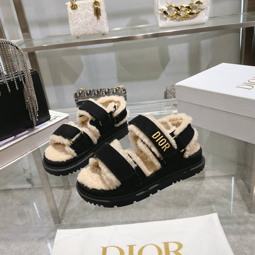 DIOR  DIORact Sandal 40mm In Black Suede 996365