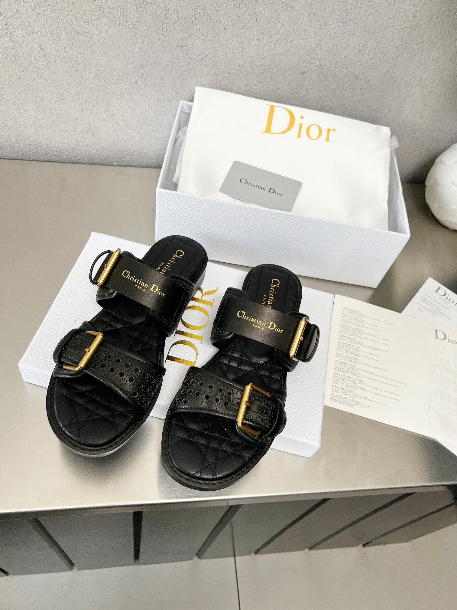 DIOR 25 Dad Sandal Mule Calfskin