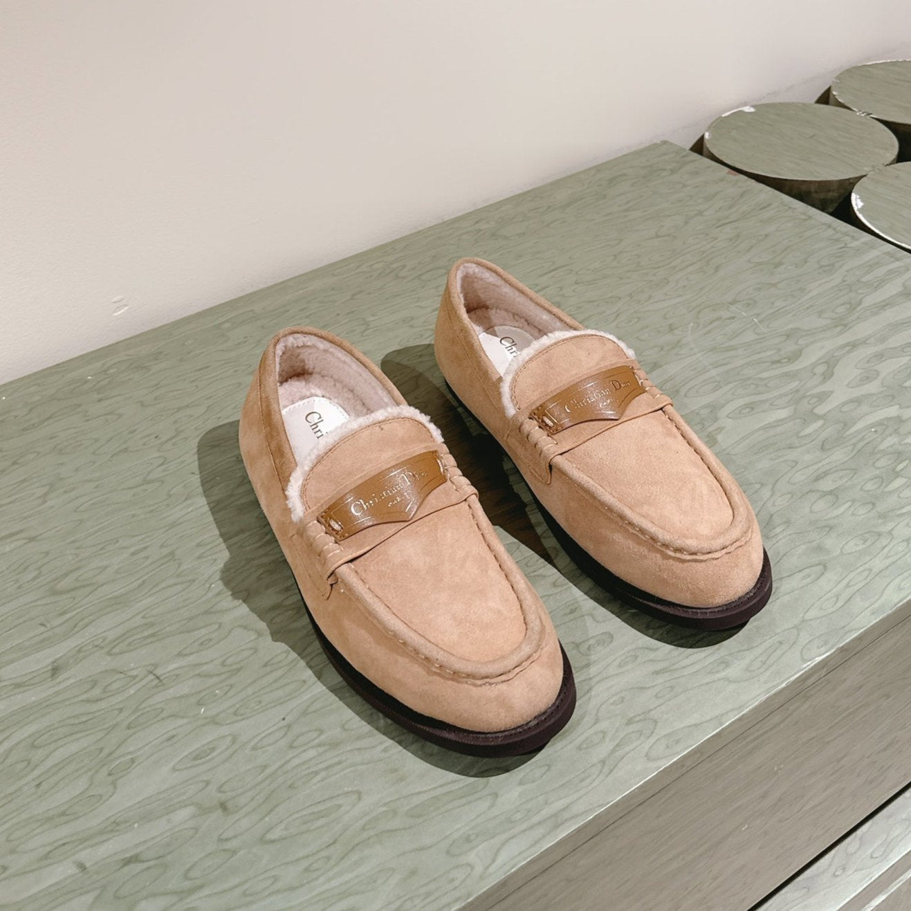 DIOR Loafer In Dark Loafer Suede  995507