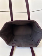 FENDI ORIGAMI MEDIUM 27 IN WINE RED LAMBSKIN AND SUEDE